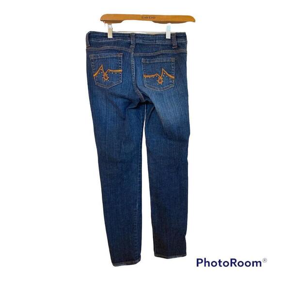 cache denim jeans with embellishment on the back. Sz. 4 - Picture 2 of 3